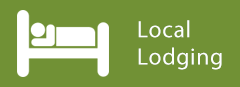 An image of a person in bed and the text 'Local Lodging'.
